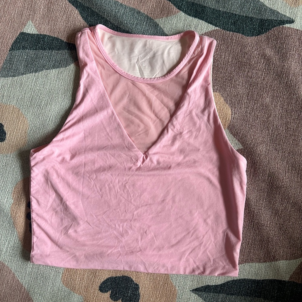 Klassy Network Light Pink Cotton Blend Top